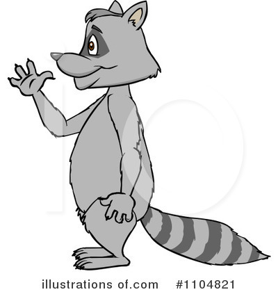 Royalty-Free (RF) Raccoon Clipart Illustration by Cartoon Solutions - Stock Sample #1104821