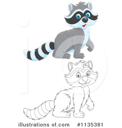 Royalty-Free (RF) Raccoon Clipart Illustration by Alex Bannykh - Stock Sample #1135381