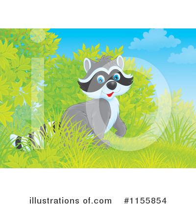 Royalty-Free (RF) Raccoon Clipart Illustration by Alex Bannykh - Stock Sample #1155854