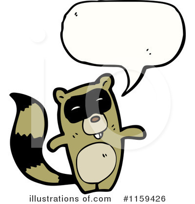 Royalty-Free (RF) Raccoon Clipart Illustration by lineartestpilot - Stock Sample #1159426