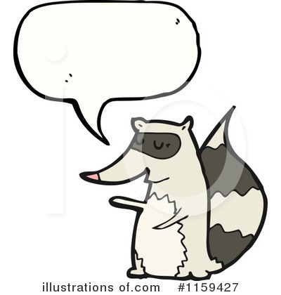 Royalty-Free (RF) Raccoon Clipart Illustration by lineartestpilot - Stock Sample #1159427