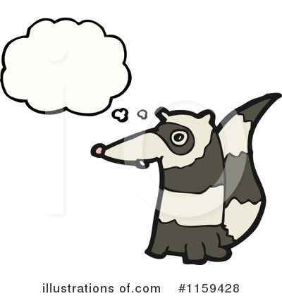 Royalty-Free (RF) Raccoon Clipart Illustration by lineartestpilot - Stock Sample #1159428