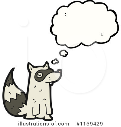 Royalty-Free (RF) Raccoon Clipart Illustration by lineartestpilot - Stock Sample #1159429