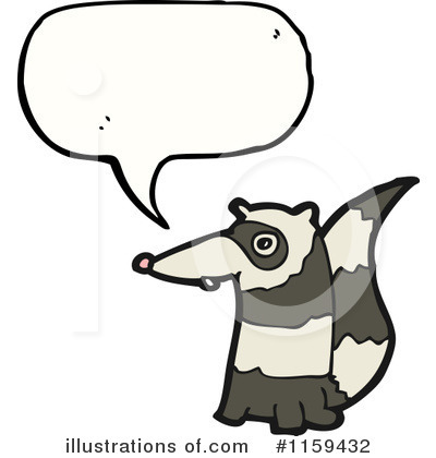 Royalty-Free (RF) Raccoon Clipart Illustration by lineartestpilot - Stock Sample #1159432