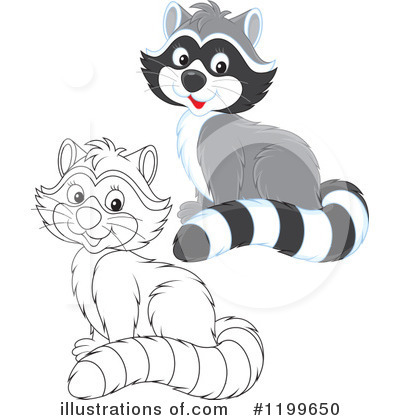 Royalty-Free (RF) Raccoon Clipart Illustration by Alex Bannykh - Stock Sample #1199650