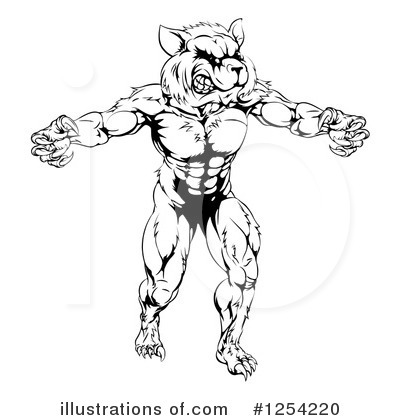 Royalty-Free (RF) Raccoon Clipart Illustration by AtStockIllustration - Stock Sample #1254220