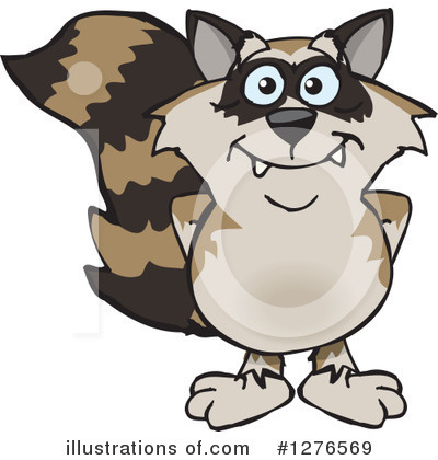 Raccoon Clipart #1276569 by Dennis Holmes Designs