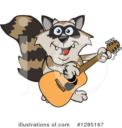 Royalty-Free (RF) Raccoon Clipart Illustration by Dennis Holmes Designs - Stock Sample #1285167