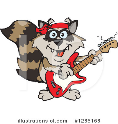 Royalty-Free (RF) Raccoon Clipart Illustration by Dennis Holmes Designs - Stock Sample #1285168