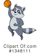 Raccoon Clipart #1348111 by Vector Tradition SM