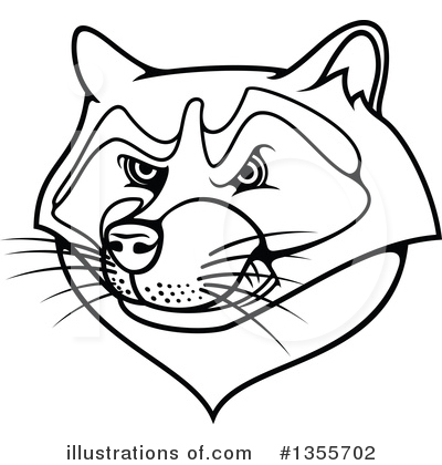 Raccoon Clipart #1355702 by Vector Tradition SM