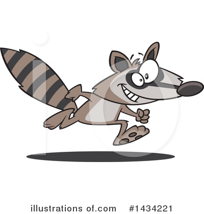 Raccoon Clipart #1434221 by toonaday