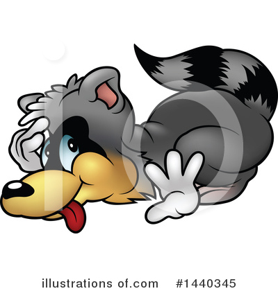 Royalty-Free (RF) Raccoon Clipart Illustration by dero - Stock Sample #1440345