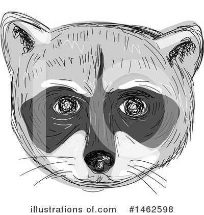 Racoon Clipart #1462598 by patrimonio