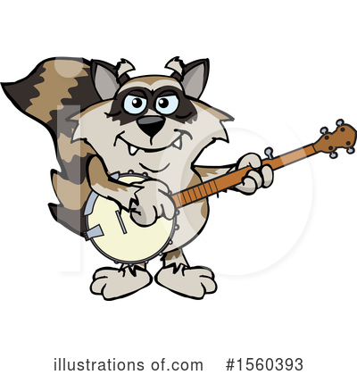 Royalty-Free (RF) Raccoon Clipart Illustration by Dennis Holmes Designs - Stock Sample #1560393