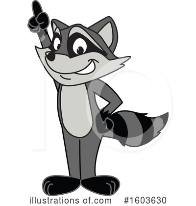 Raccoon Clipart #1603630 by Mascot Junction