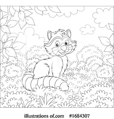Royalty-Free (RF) Raccoon Clipart Illustration by Alex Bannykh - Stock Sample #1684307