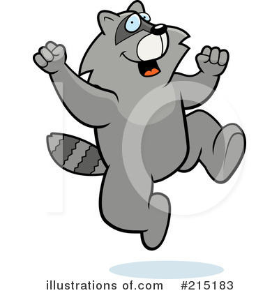 Royalty-Free (RF) Raccoon Clipart Illustration by Cory Thoman - Stock Sample #215183