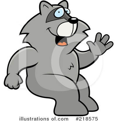 Royalty-Free (RF) Raccoon Clipart Illustration by Cory Thoman - Stock Sample #218575
