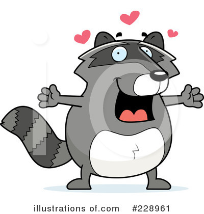 Royalty-Free (RF) Raccoon Clipart Illustration by Cory Thoman - Stock Sample #228961