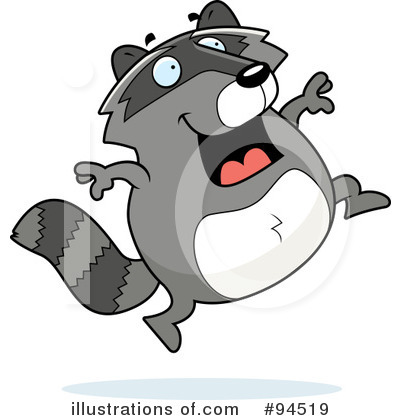 Royalty-Free (RF) Raccoon Clipart Illustration by Cory Thoman - Stock Sample #94519