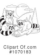 Raccoons Clipart #1070183 by visekart