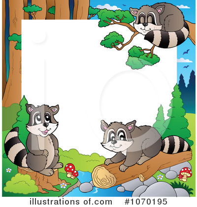 Royalty-Free (RF) Raccoons Clipart Illustration by visekart - Stock Sample #1070195