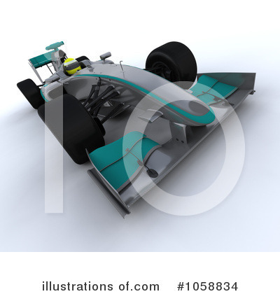 Royalty-Free (RF) Race Car Clipart Illustration by KJ Pargeter - Stock Sample #1058834