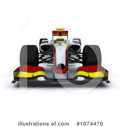 Royalty-Free (RF) Race Car Clipart Illustration by KJ Pargeter - Stock Sample #1074470
