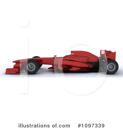 Royalty-Free (RF) Race Car Clipart Illustration by KJ Pargeter - Stock Sample #1097339