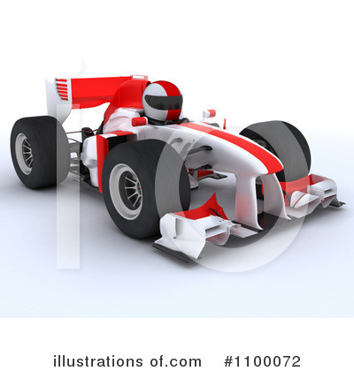 Royalty-Free (RF) Race Car Clipart Illustration by KJ Pargeter - Stock Sample #1100072