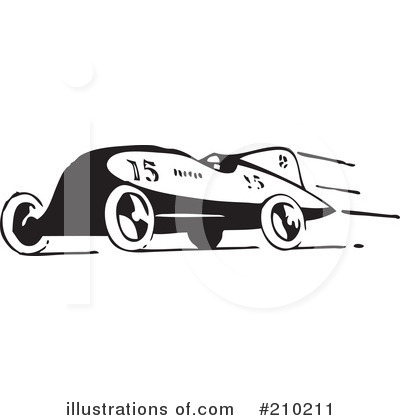 Royalty-Free (RF) Race Car Clipart Illustration by BestVector - Stock Sample #210211