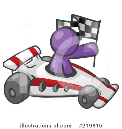 Royalty-Free (RF) Race Car Clipart Illustration by Leo Blanchette - Stock Sample #219615