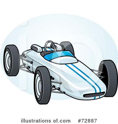 Royalty-Free (RF) Race Car Clipart Illustration by r formidable - Stock Sample #72887