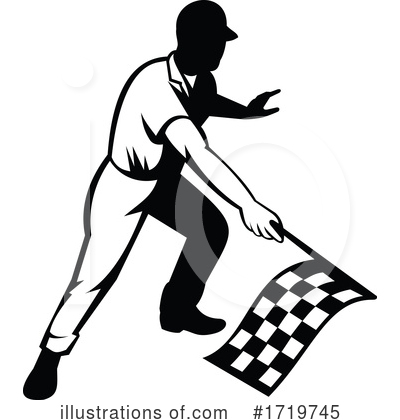Racing Flag Clipart #1719745 by patrimonio