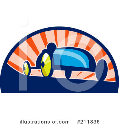 Royalty-Free (RF) Racing Clipart Illustration by patrimonio - Stock Sample #211836