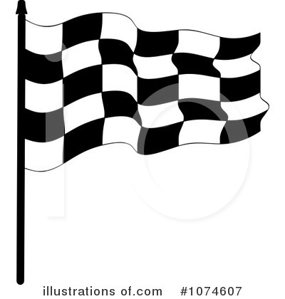 Royalty-Free (RF) Racing Flag Clipart Illustration by Pams Clipart - Stock Sample #1074607