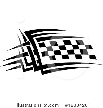 Royalty-Free (RF) Racing Flag Clipart Illustration by Vector Tradition SM - Stock Sample #1230426
