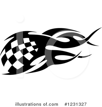 Royalty-Free (RF) Racing Flag Clipart Illustration by Vector Tradition SM - Stock Sample #1231327