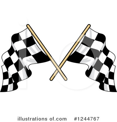 Royalty-Free (RF) Racing Flag Clipart Illustration by Vector Tradition SM - Stock Sample #1244767