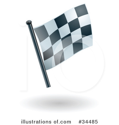 Royalty-Free (RF) Racing Flag Clipart Illustration by AtStockIllustration - Stock Sample #34485