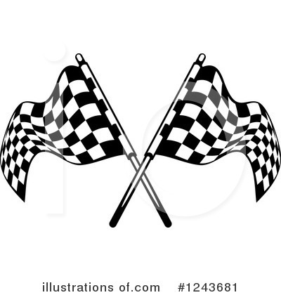 Royalty-Free (RF) Racing Flags Clipart Illustration by Vector Tradition SM - Stock Sample #1243681