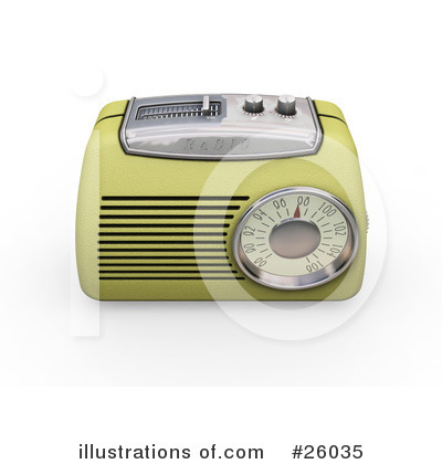 Royalty-Free (RF) Radio Clipart Illustration by KJ Pargeter - Stock Sample #26035