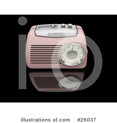 Royalty-Free (RF) Radio Clipart Illustration by KJ Pargeter - Stock Sample #26037