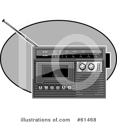 Royalty-Free (RF) Radio Clipart Illustration by r formidable - Stock Sample #61468