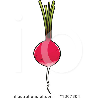 Royalty-Free (RF) Radish Clipart Illustration by Vector Tradition SM - Stock Sample #1307304