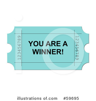 Royalty-Free (RF) Raffle Ticket Clipart Illustration by oboy - Stock Sample #59695