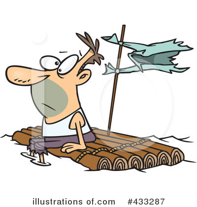 Royalty-Free (RF) Raft Clipart Illustration by toonaday - Stock Sample #433287