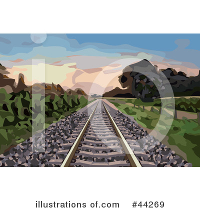 Royalty-Free (RF) Railroad Clipart Illustration by kaycee - Stock Sample #44269