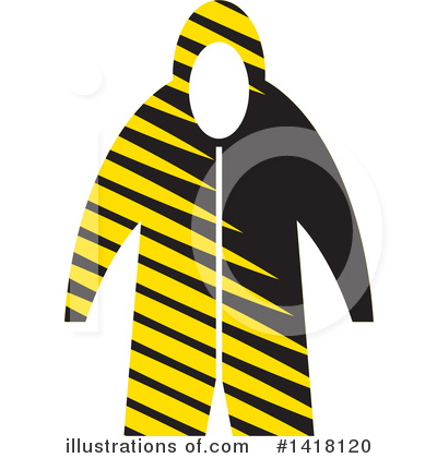 Royalty-Free (RF) Rain Coat Clipart Illustration by Lal Perera - Stock Sample #1418120